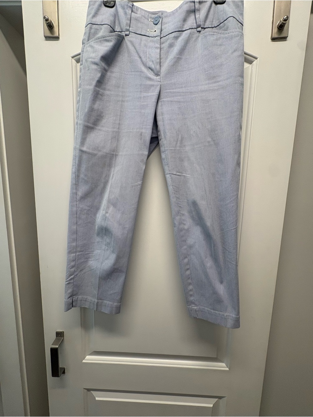 LOFT Light Blue Cropped Pants